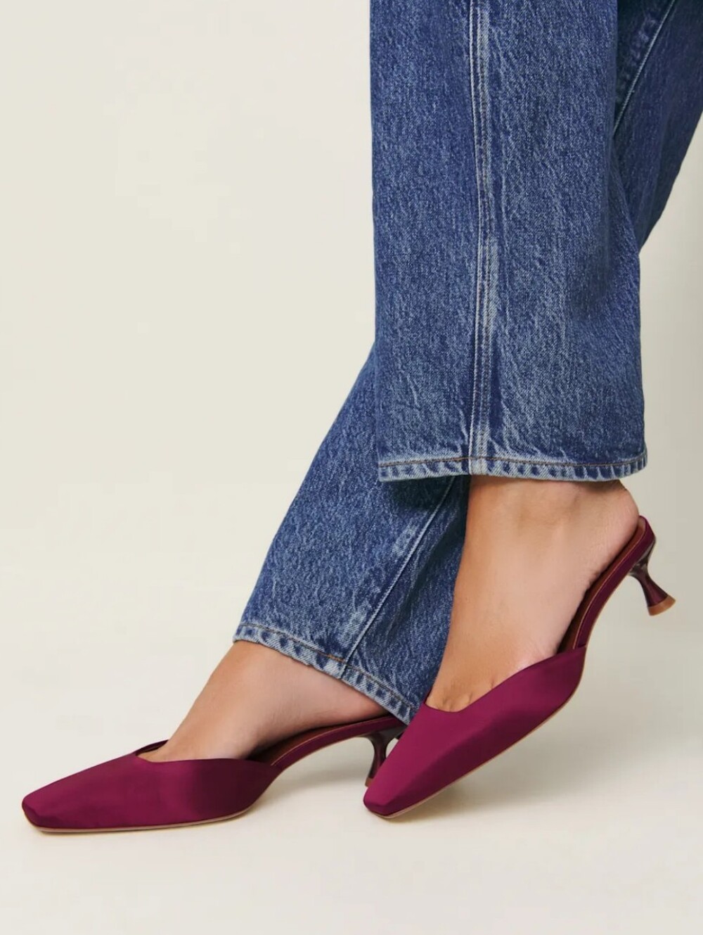 Reformation Daniela Kitten Mules Clogs - Picture 2 of 12